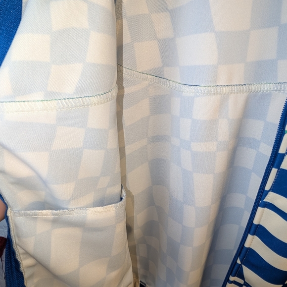 Melody Ehsani Blue and White Checkered ME. Woman's Jacket Size XS - Picture 6 of 8